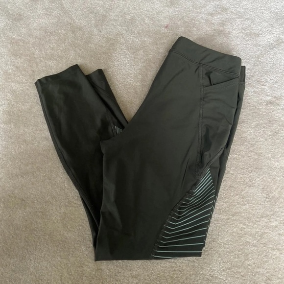 Green Nike Leggings - Picture 1 of 2